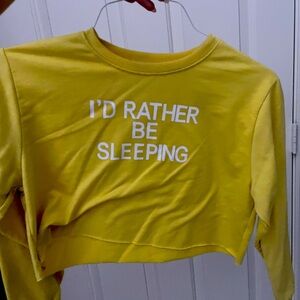 Long sleeve kids cropped